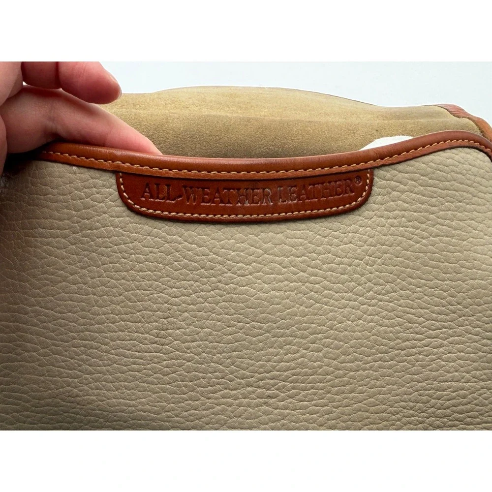 DOONEY & BOURKE Vintage Cavalry Trooper Crossbody Taupe All Weather Leather